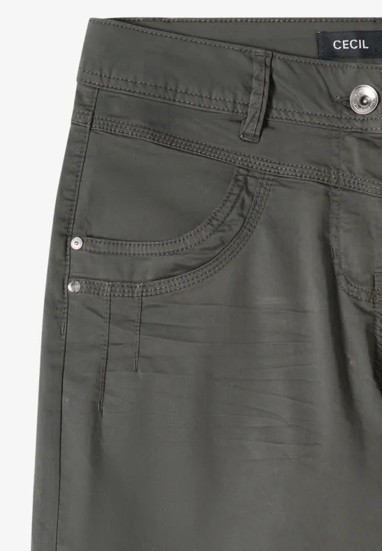 Damen Culottes mit hohem Bund und ausgestelltem Bein