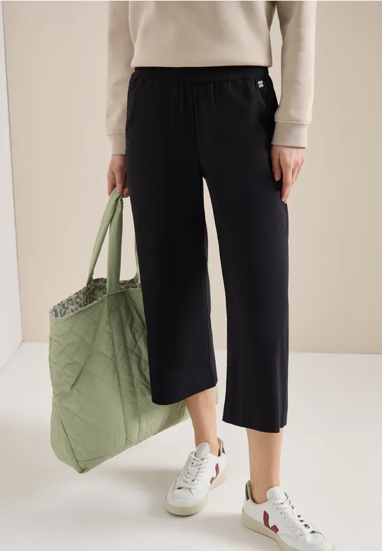 Weite, Cropped Loungewear-Hose