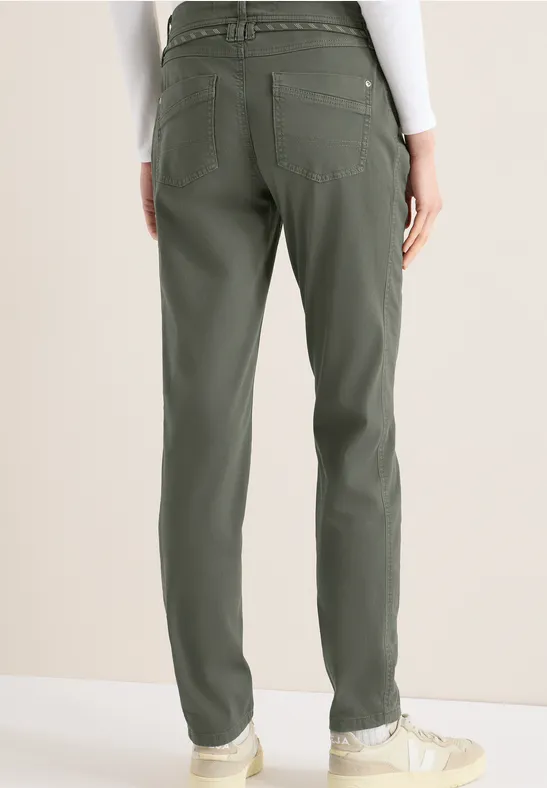 Lässige Cargohose mit Kordelzug in der Taille