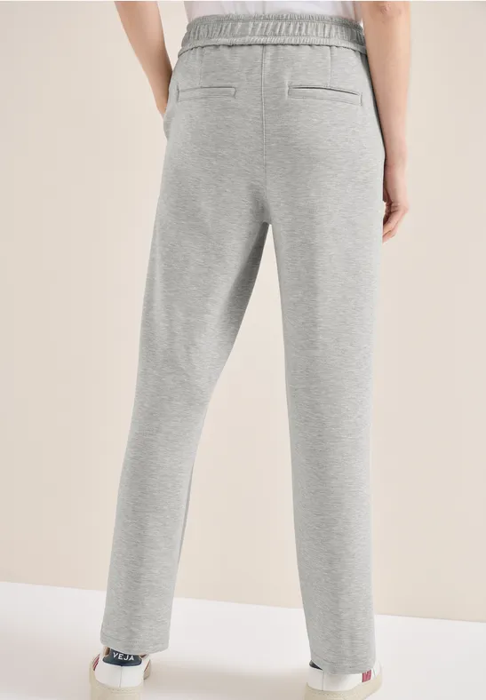 Damen High Waist Hose mit geradem Bein
