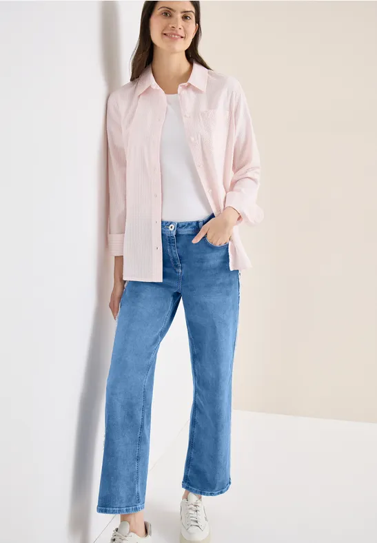 Weit geschnittene High Waist Jeans