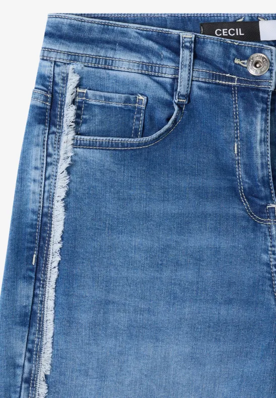 Weit geschnittene High Waist Jeans
