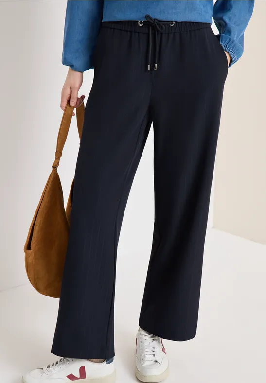 Damen Hose mit hohem Bund und geradem Bein