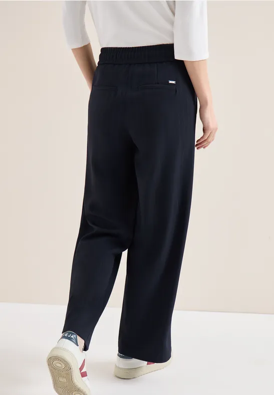 Damen Hose mit hohem Bund und geradem Bein