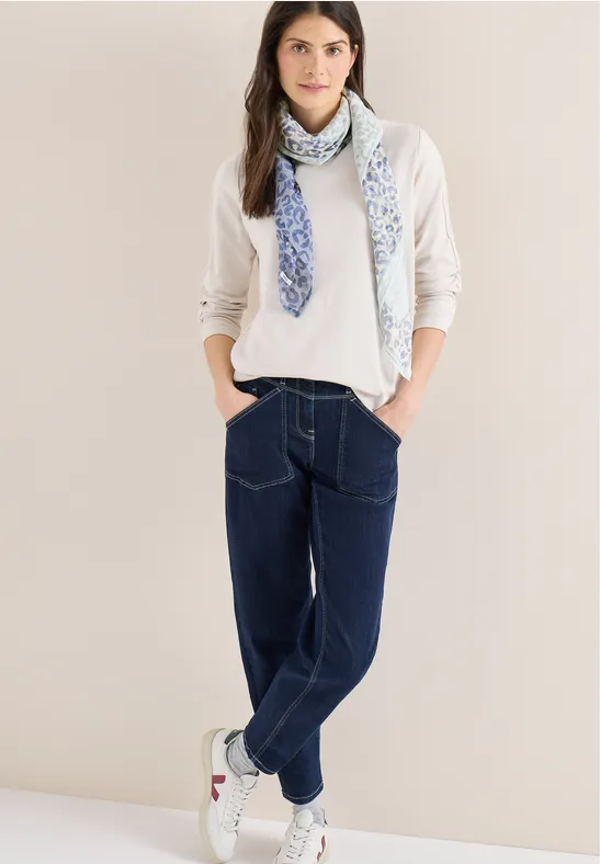 Quadratisches Tuch mit Leopardenmuster
