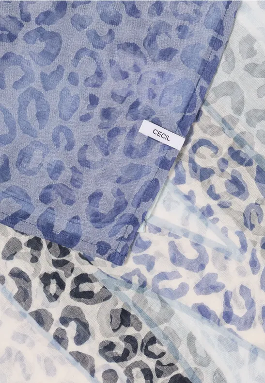 Quadratisches Tuch mit Leopardenmuster