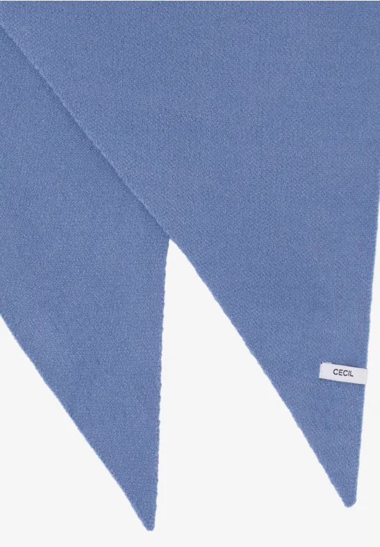 Einfarbiger Strickschal für Damen