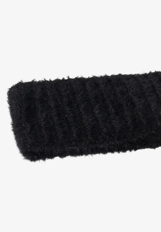 Damen-Strickstirnband mit Glitzerdetails