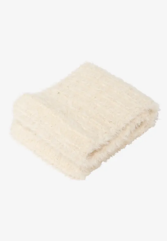 Glitzerndes geripptes Strickstirnband