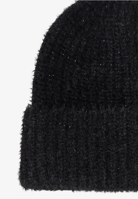 Gemütliche Unifarbene Strickmütze