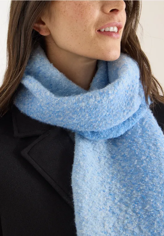 Weicher Jacquard-Schal mit Fransen