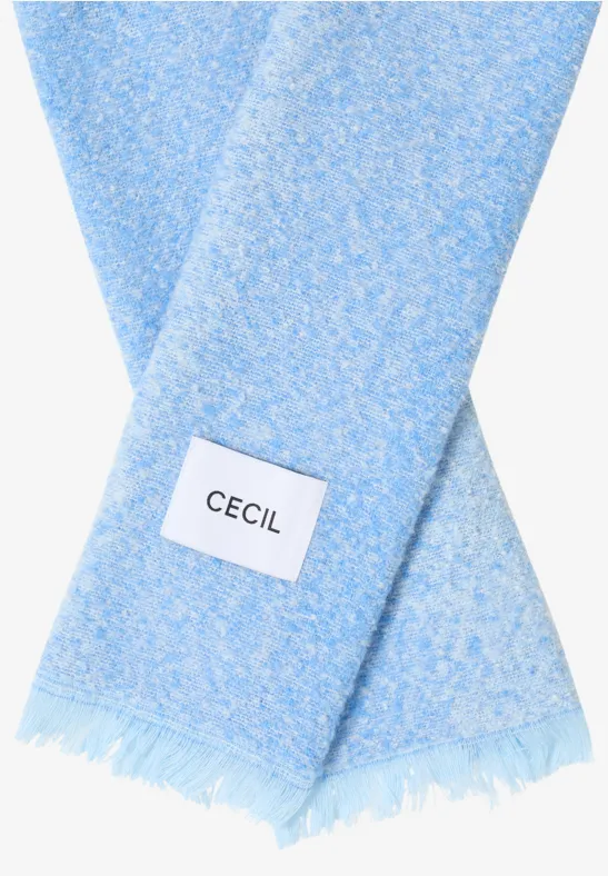 Weicher Jacquard-Schal mit Fransen
