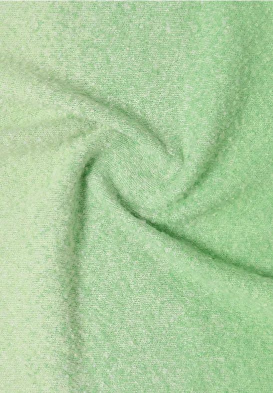 Weicher, länglicher Jacquard Schal mit Fransen