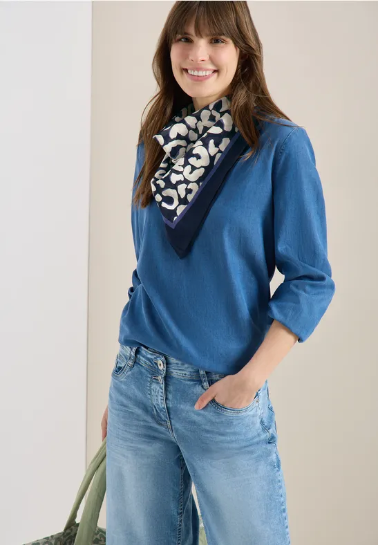 Baumwoll-Bandana-Tuch mit Leopardenmuster