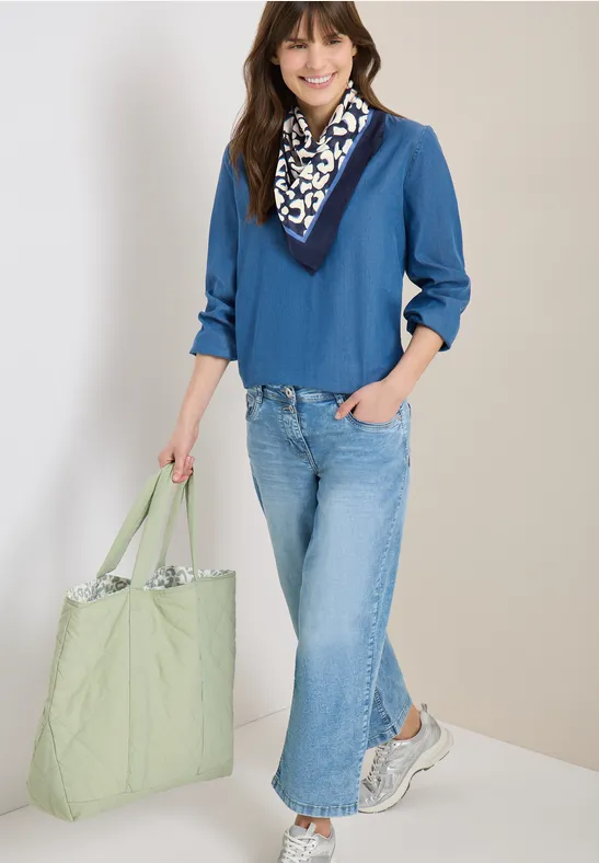 Baumwoll-Bandana-Tuch mit Leopardenmuster