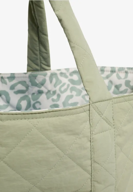Wendbarer Shopper mit Leopardenmuster