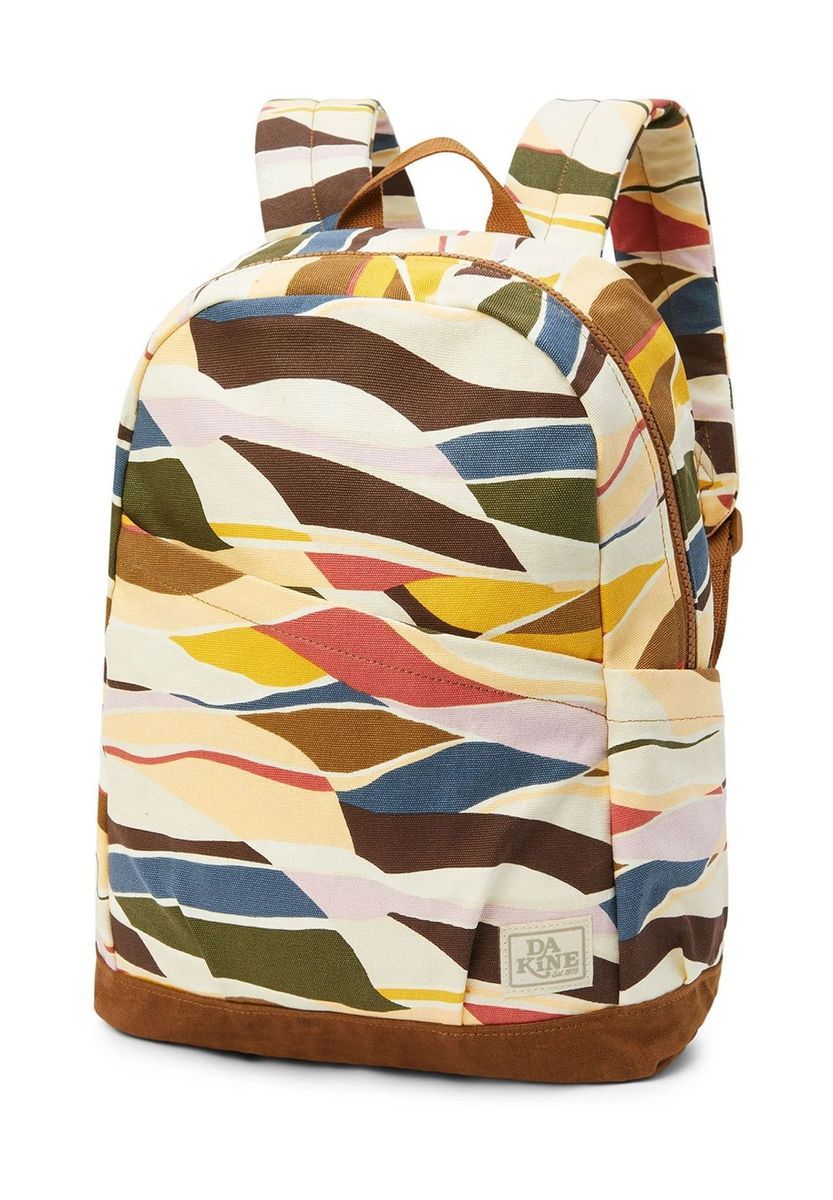 Bunter Rucksack mit geometrischem Muster