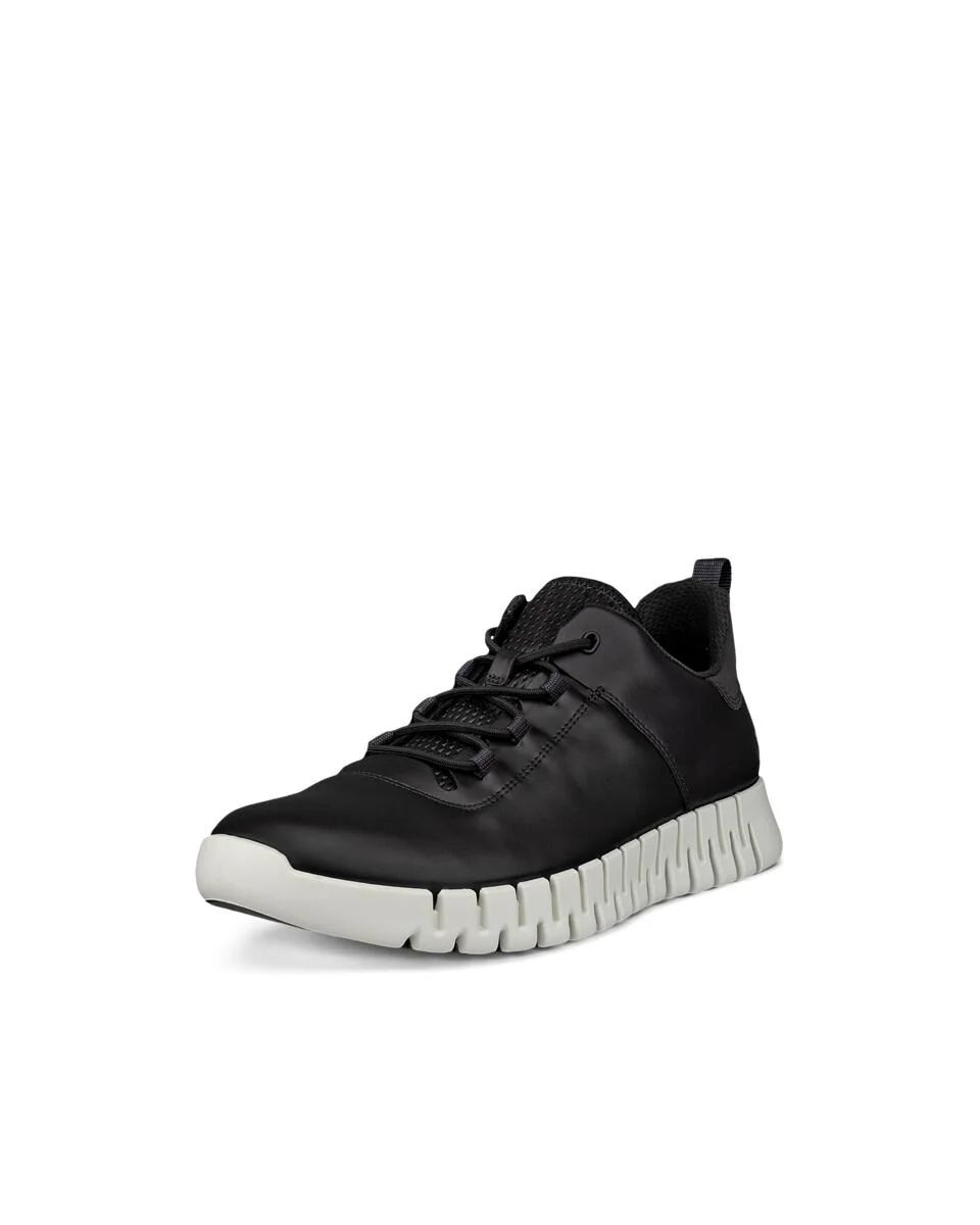 Leder-Sneaker mit flexibler Sohle