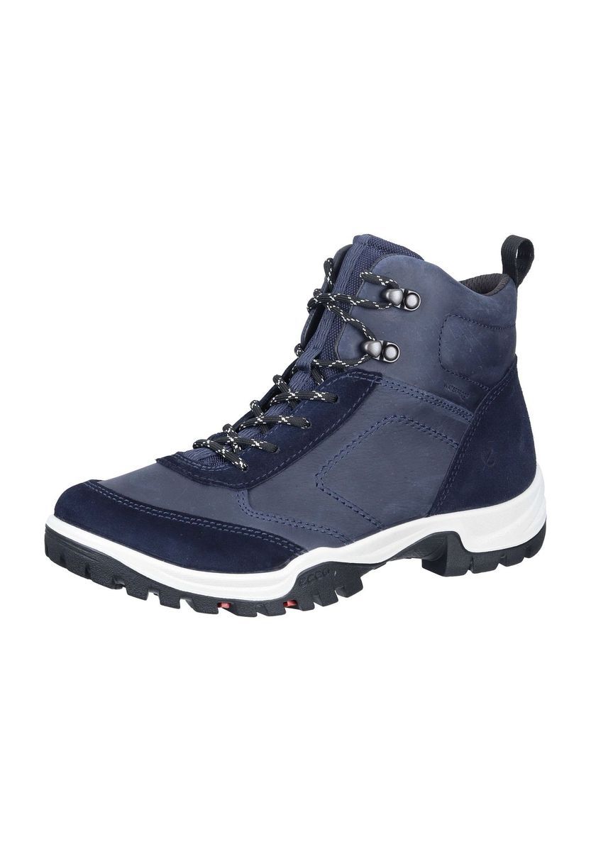 Blauer Nubukleder Wanderstiefel
