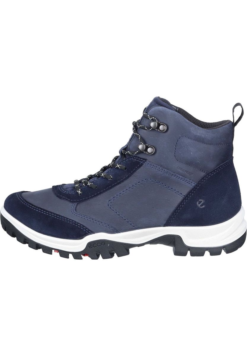 Blauer Nubukleder Wanderstiefel