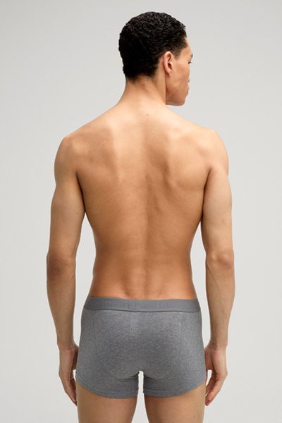 JOOP! Cotton-Stretch Graue Boxershorts 3er-Pack Logo-Bund