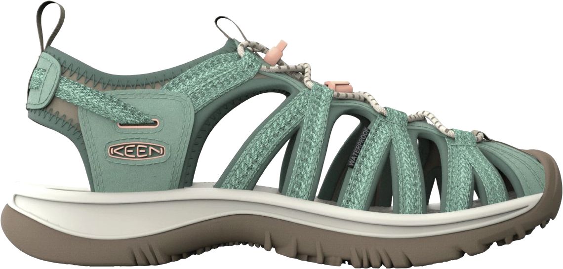 KEEN Trekkingsandalen "Whisper", Schnellschnürsystem, wasserfest, für Damen, grün, 40