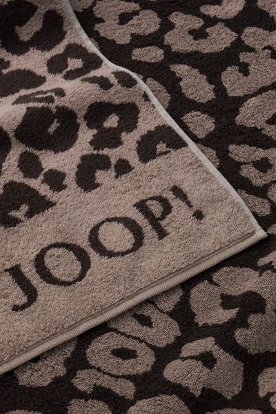 JOOP! Leo Strandtuch in Mocca mit Leopardenmuster 80x200 cm