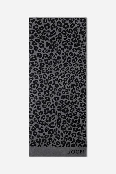 JOOP! Badetuch LEO Graphit, 80 x 200 cm, Animal-Print