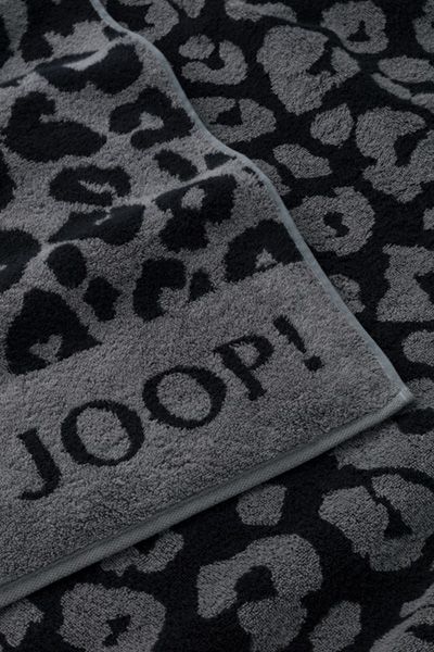 JOOP! Badetuch LEO Graphit, 80 x 200 cm, Animal-Print