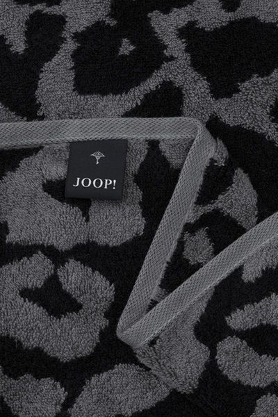 JOOP! Badetuch LEO Graphit, 80 x 200 cm, Animal-Print