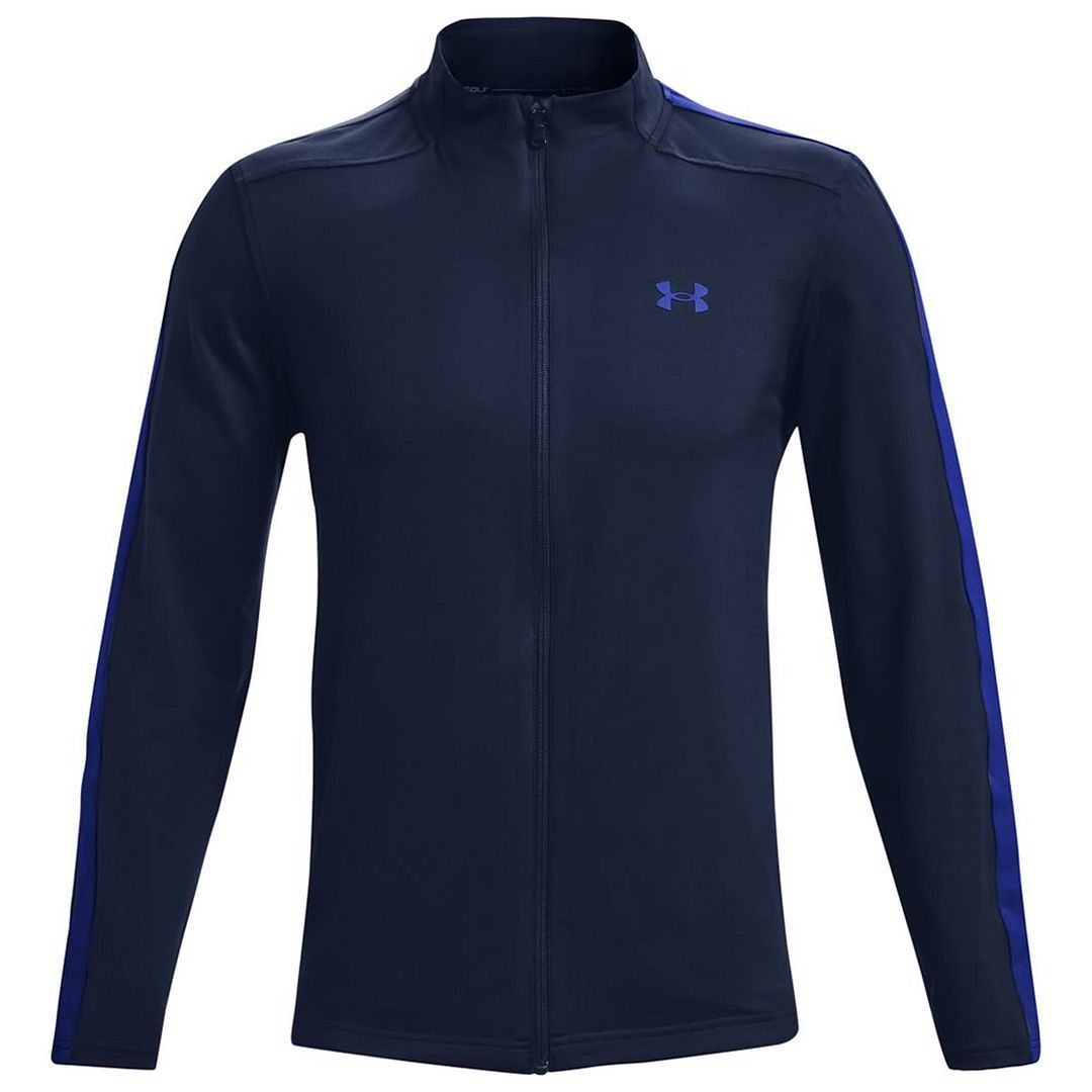 Herren Marineblaue Jacke mit Reißverschluss