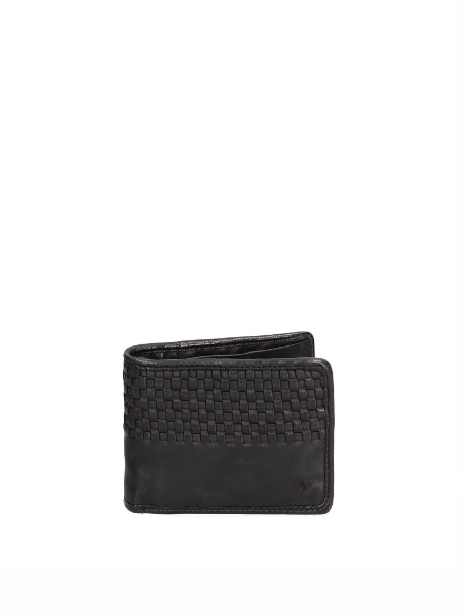 Kompakte Leder-Brieftasche für Herren