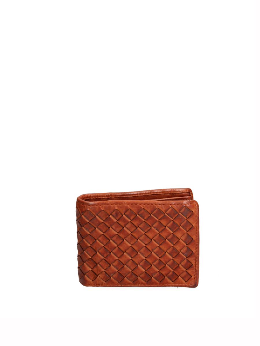 Kompakte Leder-Brieftasche für Herren
