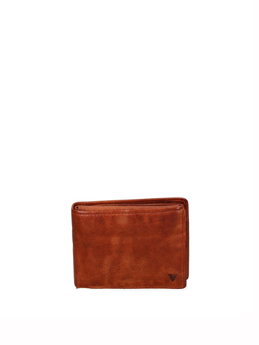 Kompakte Leder-Brieftasche für Herren