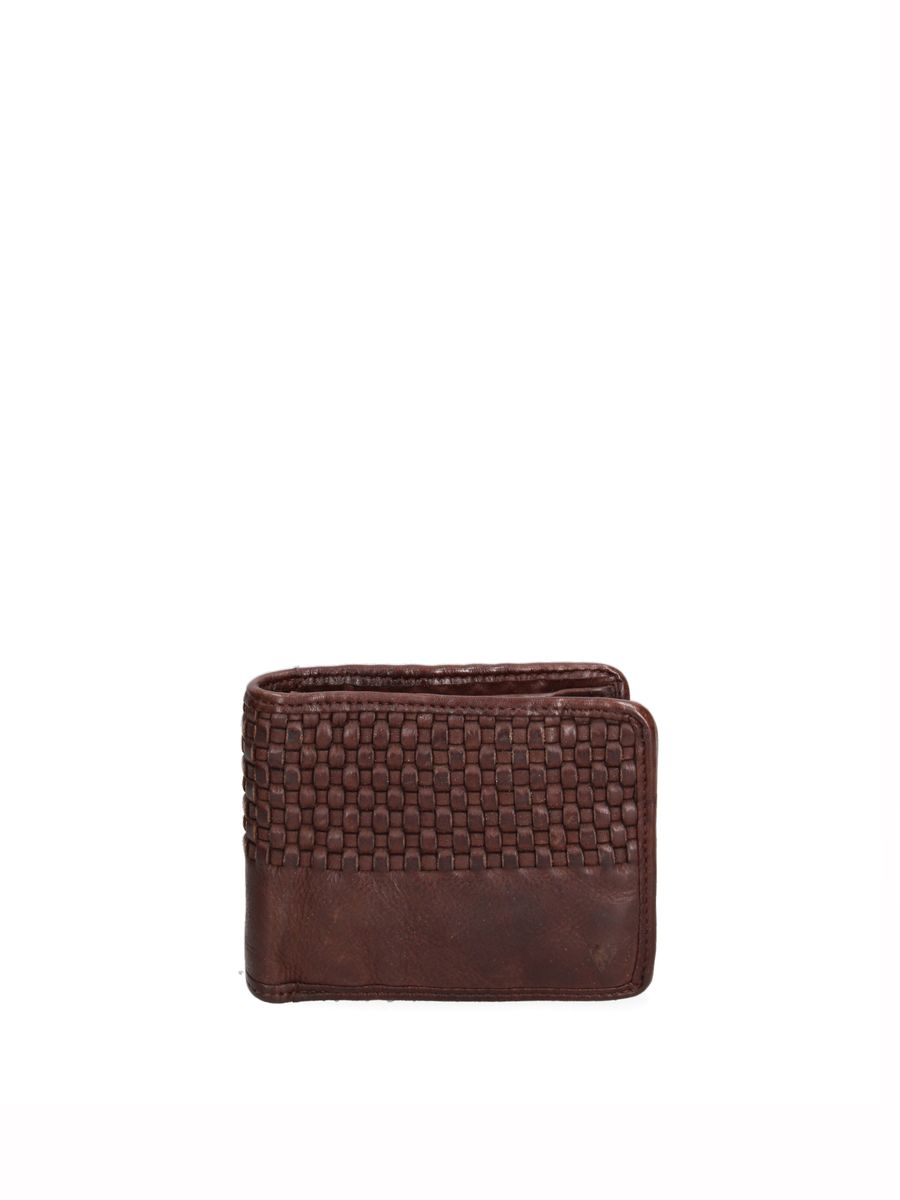 Kompakte Leder-Brieftasche für Herren