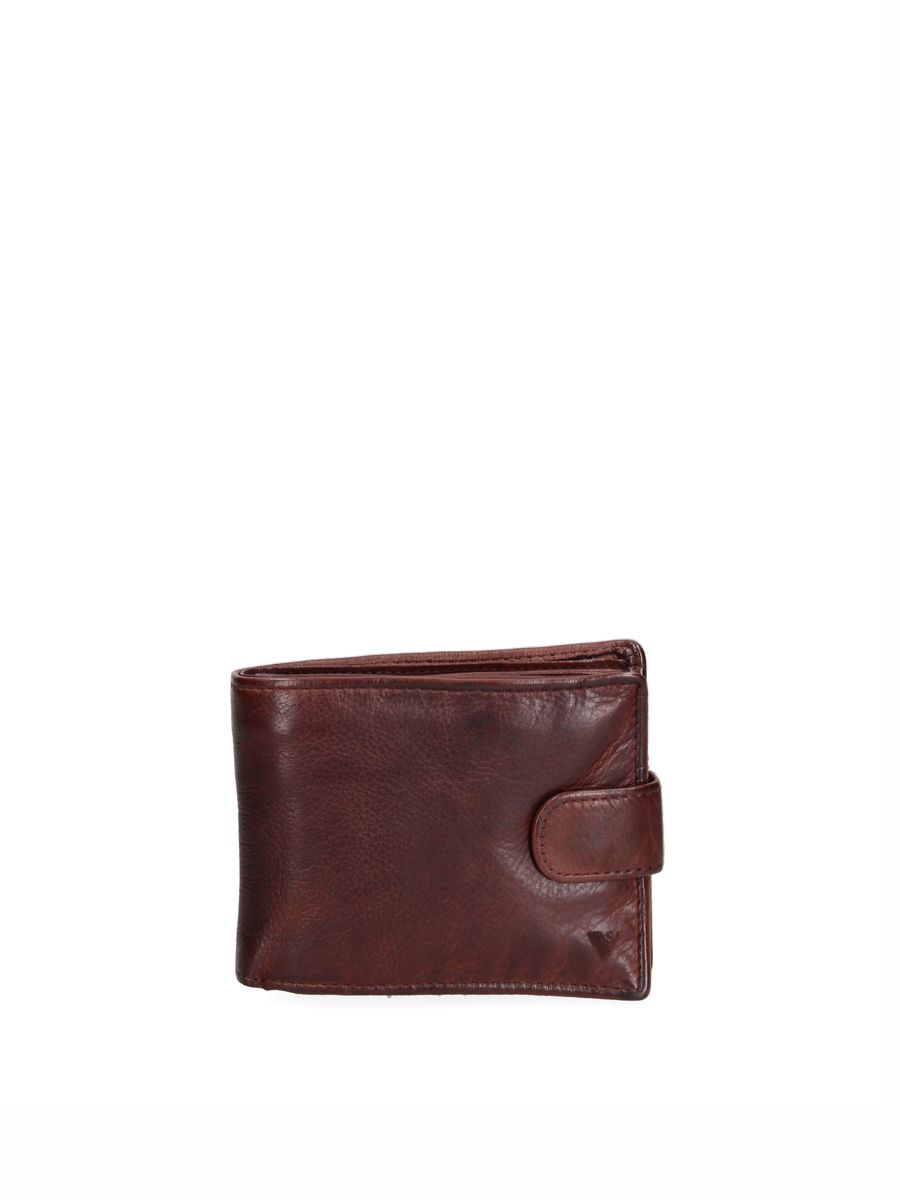 Kompakte Leder-Brieftasche für Herren