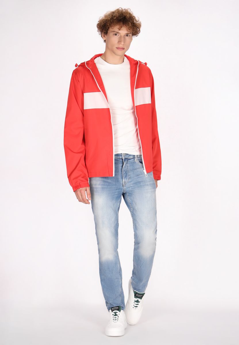 Sportlicher Color-Block Outdoor-Windbreaker