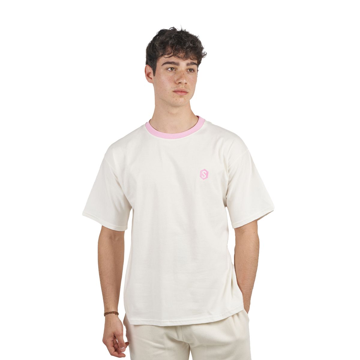 Herren Oversize T-Shirt mit Rundhalsausschnitt