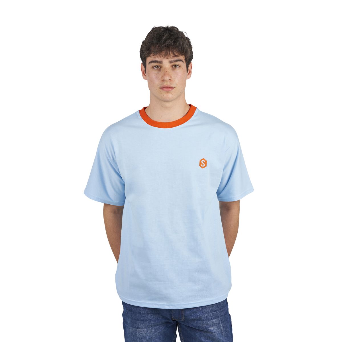 Herren Oversize T-Shirt mit Rundhalsausschnitt