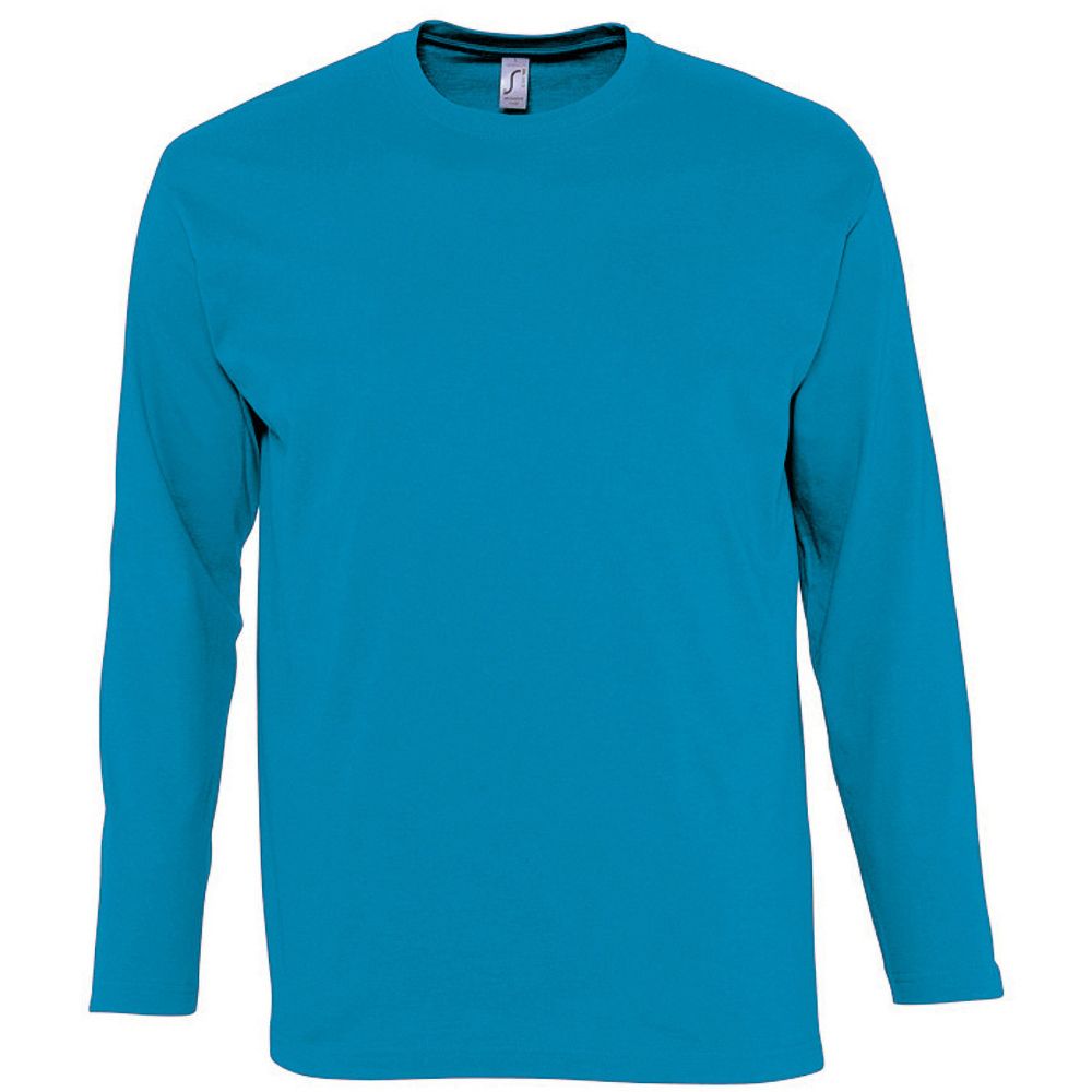 Herren Langarmshirt Einfarbig