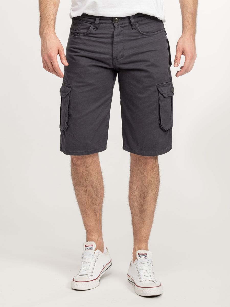 Schwarze Jeansshorts mit Kordelzug