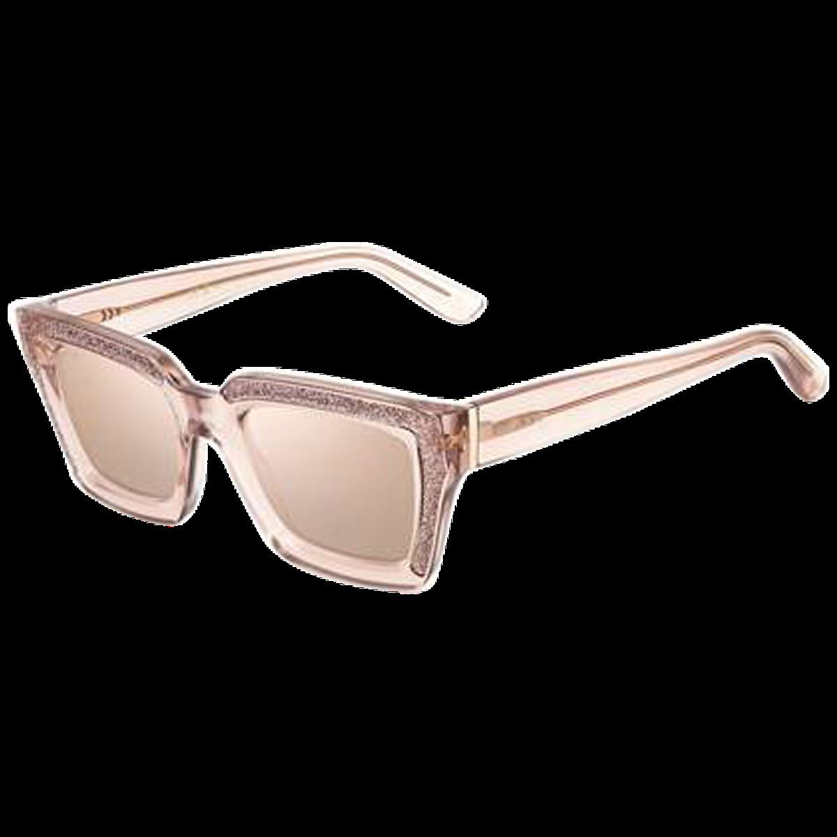 Quadratische Sonnenbrille mit Glitzerdetails