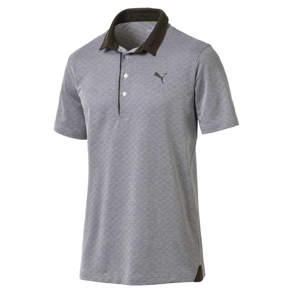Herren Golf Poloshirt mit Diamant Jacquardmuster