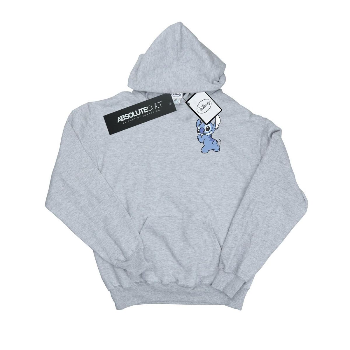 Herren Lilo & Stitch grauer Kapuzenpullover