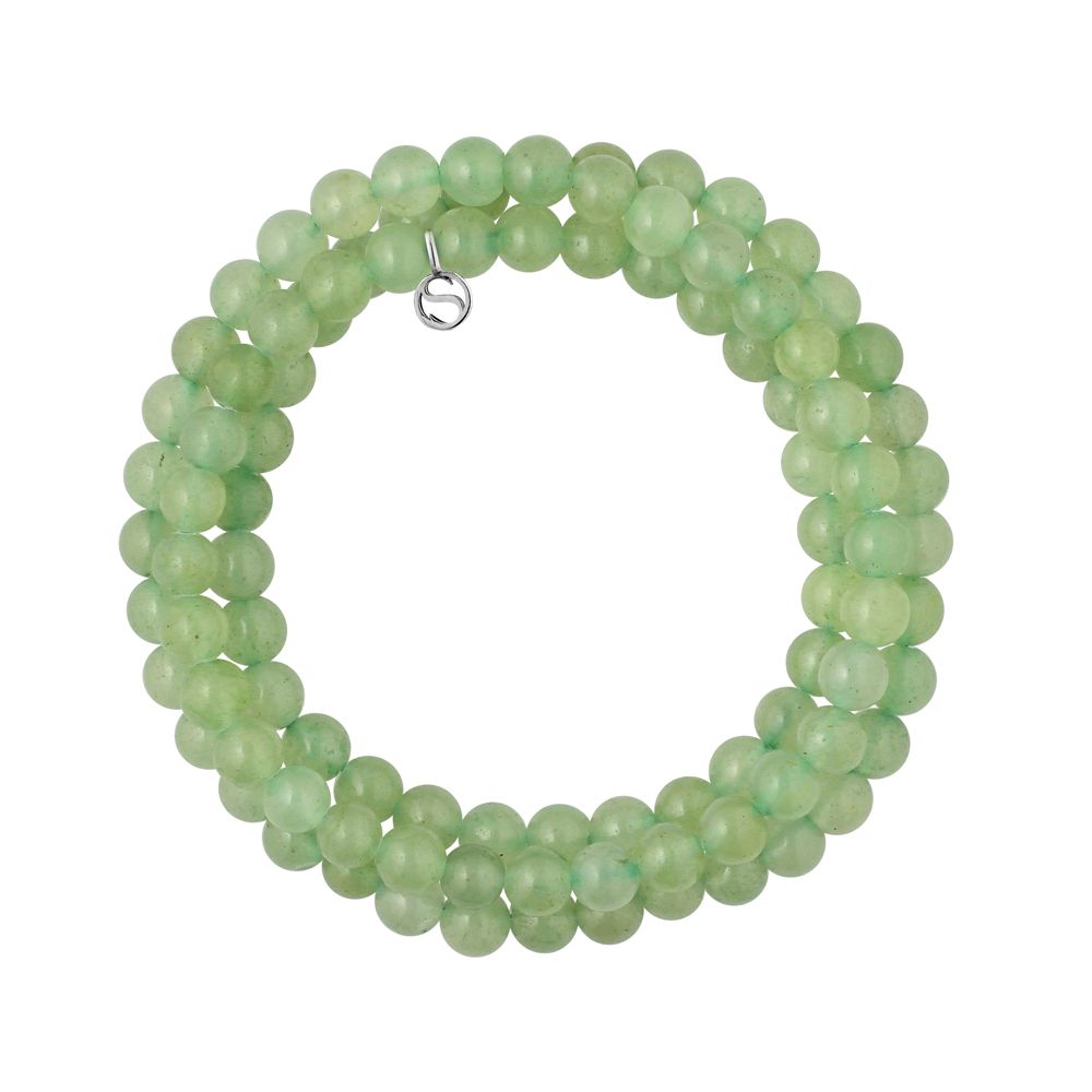 Grünes Aventurin Edelstein Perlenarmband
