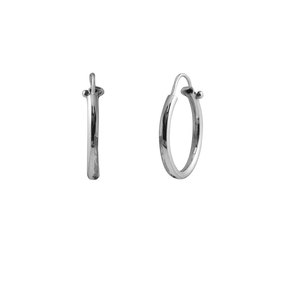 Klassische Creolen aus Sterlingsilber