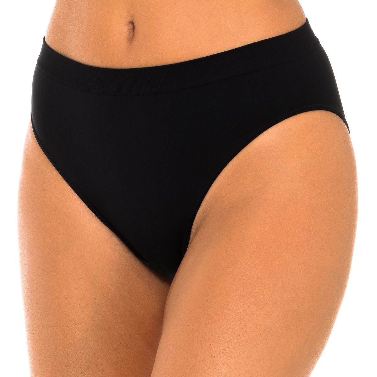 Nahtloser, hoch taillierter Midi-Slip
