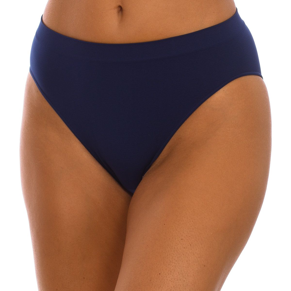 Nahtloser, hoch taillierter Midi-Slip