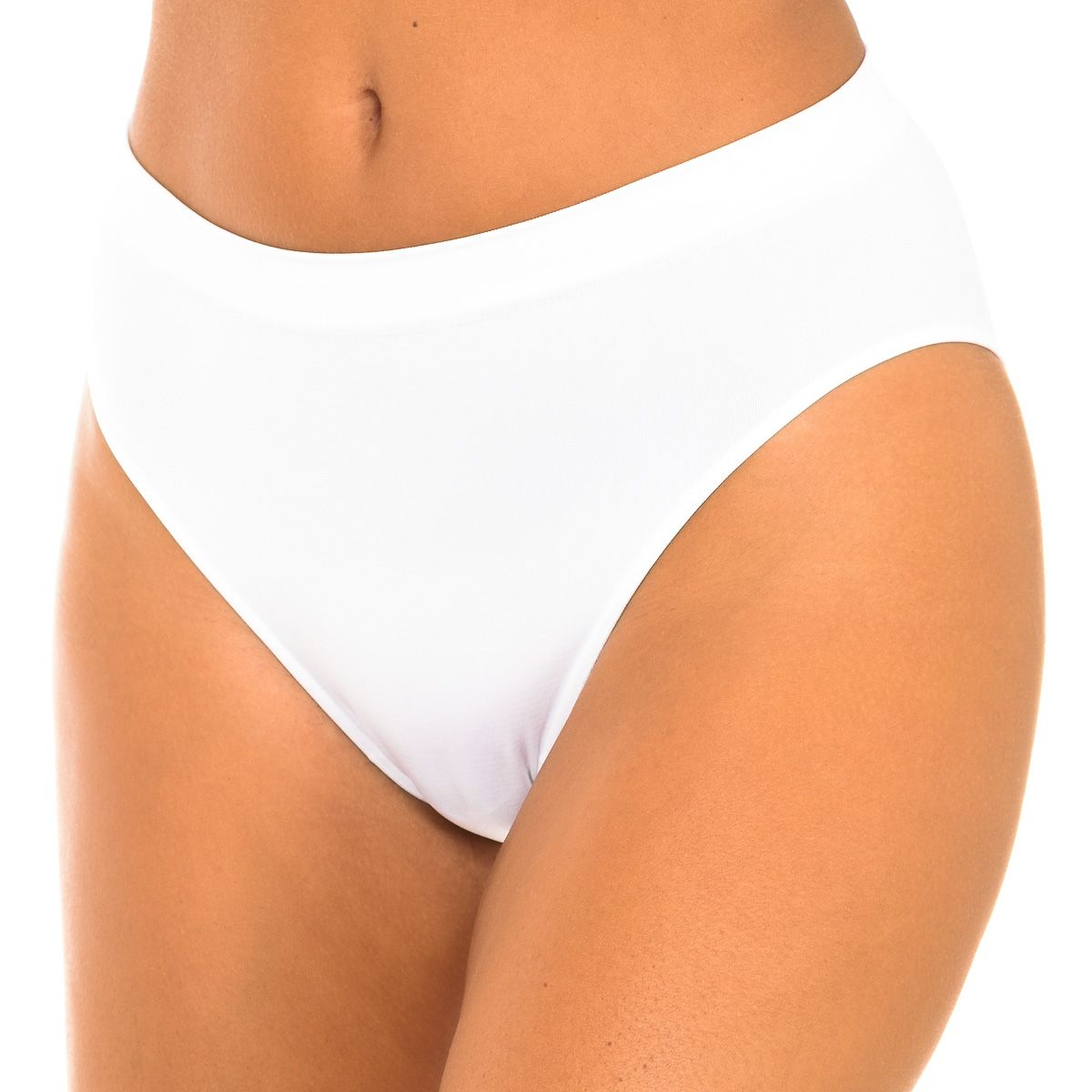 Nahtloser, hoch taillierter Midi-Slip