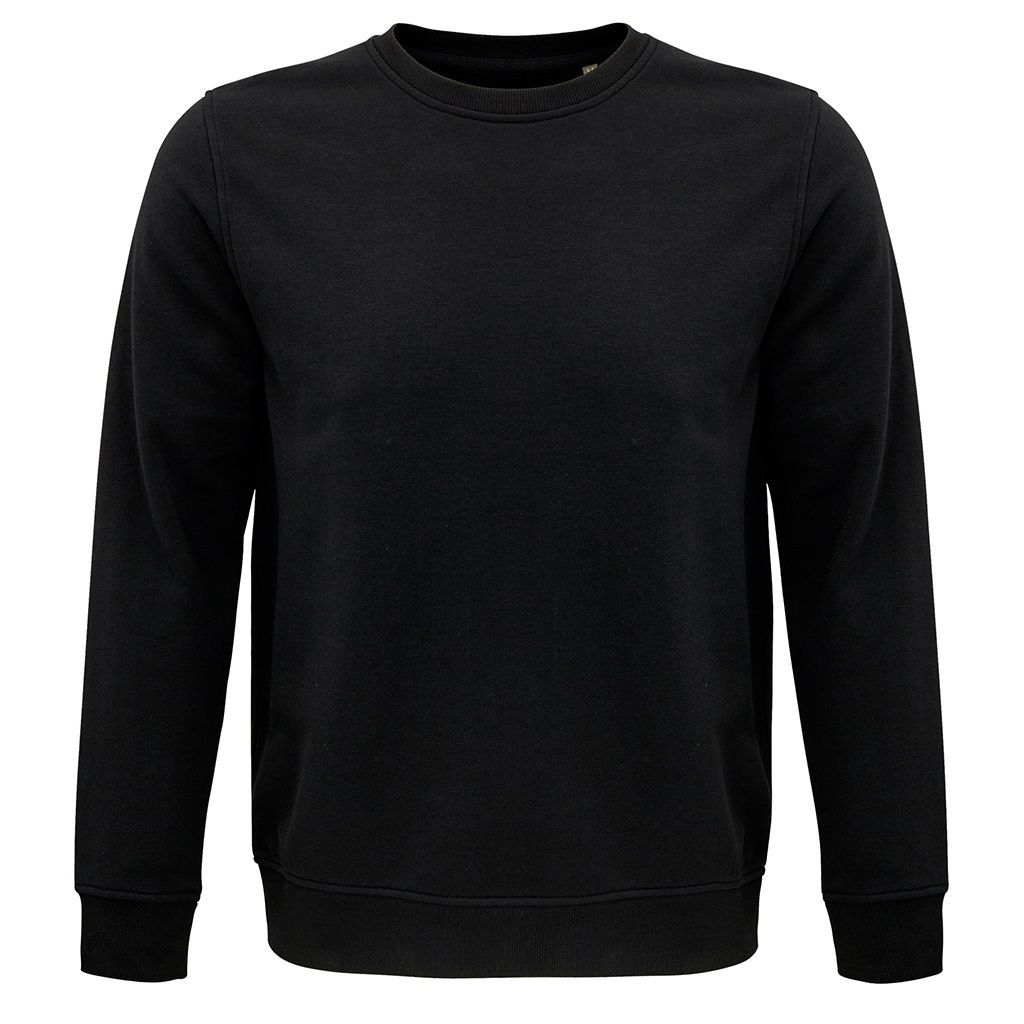 Klassisches einfarbiges Sweatshirt mit Rundhalsausschnitt